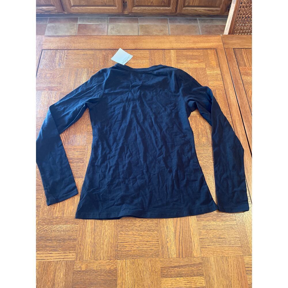 Calvin Klein black sleepwear, long sleeve T-shirt size small - Picture 4 of 5